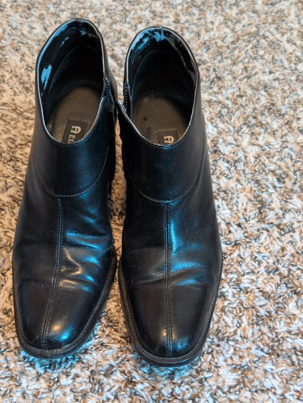 Etienne Aigner Women's Black Leather Chukka Boots